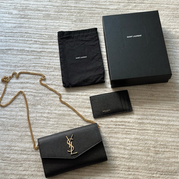 Saint Laurent Uptown Wallet on Chain with cardholder - Picture 3 of 8